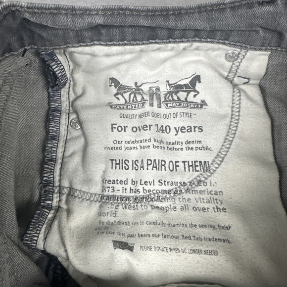 Levi's 513 Jeans Mens Size 33x32 original riveted zipper fly - Picture 7 of 8